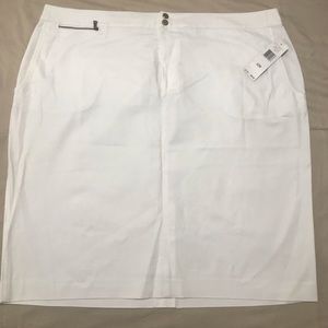 Ralph Lauren 22w white stretch skirt NWT